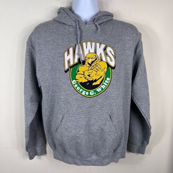 Gildan Heavy Blend George G White Hawks Graphic Hoodie - Picture 1 of 11